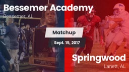 Matchup: Bessemer Academy vs. Springwood  2017
