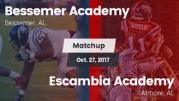Matchup: Bessemer Academy vs. Escambia Academy  2017