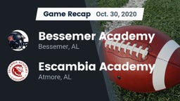 Recap: Bessemer Academy  vs. Escambia Academy  2020