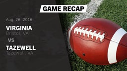 Recap: Virginia  vs. Tazewell  2016