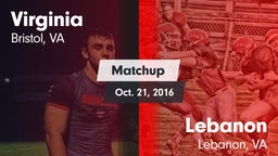 Matchup: Virginia  vs. Lebanon  2016