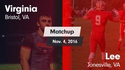 Matchup: Virginia  vs. Lee  2016