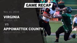 Recap: Virginia  vs. Appomattox County  2016