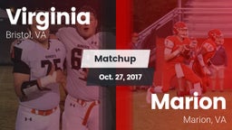 Matchup: Virginia  vs. Marion  2017