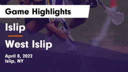 Islip  vs West Islip  Game Highlights - April 8, 2022