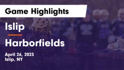 Islip  vs Harborfields  Game Highlights - April 26, 2023