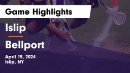 Islip  vs Bellport  Game Highlights - April 15, 2024