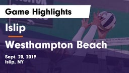 Islip  vs Westhampton Beach  Game Highlights - Sept. 20, 2019