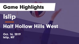 Islip  vs Half Hollow Hills West Game Highlights - Oct. 16, 2019