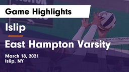 Islip  vs East Hampton Varsity Game Highlights - March 18, 2021