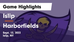 Islip  vs Harborfields  Game Highlights - Sept. 12, 2022