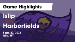 Islip  vs Harborfields  Game Highlights - Sept. 22, 2022