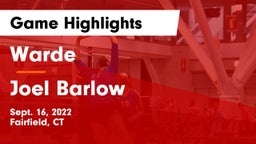 Warde  vs Joel Barlow  Game Highlights - Sept. 16, 2022