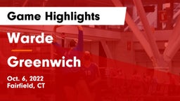 Warde  vs Greenwich  Game Highlights - Oct. 6, 2022