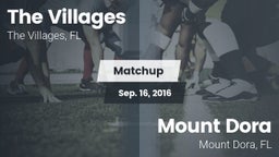 Matchup: The Villages vs. Mount Dora  2016