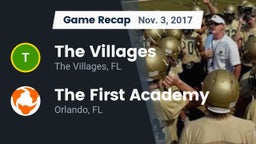 Recap: The Villages  vs. The First Academy 2017