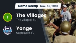 Recap: The Villages  vs. Yonge  2018
