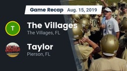 Recap: The Villages  vs. Taylor  2019