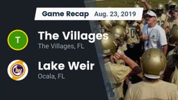 Recap: The Villages  vs. Lake Weir  2019