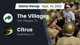 Recap: The Villages  vs. Citrus  2022