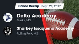 Recap: Delta Academy  vs. Sharkey Issaquena Academy  2017