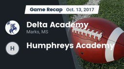Recap: Delta Academy  vs. Humphreys Academy 2017