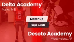 Matchup: Delta Academy vs. Desoto Academy  2018