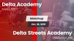 Matchup: Delta Academy vs. Delta Streets Academy 2018