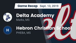 Recap: Delta Academy  vs. Hebron Christian School 2019