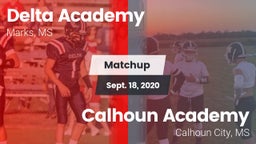 Matchup: Delta Academy vs. Calhoun Academy 2020