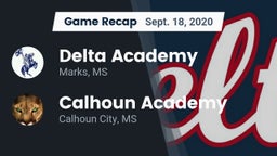 Recap: Delta Academy  vs. Calhoun Academy 2020