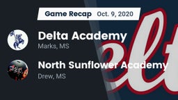 Recap: Delta Academy  vs. North Sunflower Academy  2020