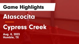 Atascocita  vs Cypress Creek  Game Highlights - Aug. 8, 2023