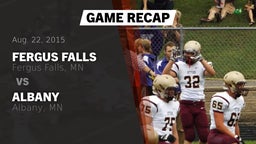 Recap: Fergus Falls  vs. Albany  2015