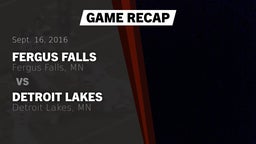 Recap: Fergus Falls  vs. Detroit Lakes  2016