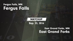 Matchup: Fergus Falls High vs. East Grand Forks  2016