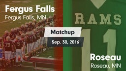 Matchup: Fergus Falls High vs. Roseau  2016