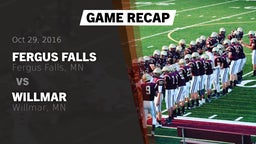 Recap: Fergus Falls  vs. Willmar  2016