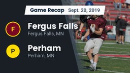 Recap: Fergus Falls  vs. Perham  2019