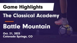 The Classical Academy  vs Battle Mountain  Game Highlights - Oct. 21, 2023