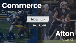 Matchup: Commerce  vs. Afton  2017