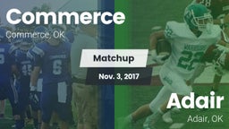 Matchup: Commerce  vs. Adair  2017