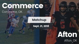 Matchup: Commerce  vs. Afton  2018