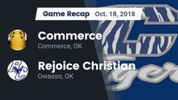 Recap: Commerce  vs. Rejoice Christian  2018