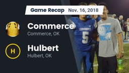Recap: Commerce  vs. Hulbert  2018