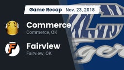 Recap: Commerce  vs. Fairview  2018