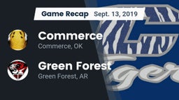 Recap: Commerce  vs. Green Forest  2019