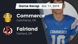 Recap: Commerce  vs. Fairland  2019