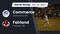 Recap: Commerce  vs. Fairland  2021