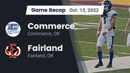 Recap: Commerce  vs. Fairland  2022